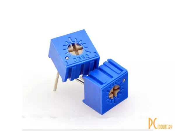 Резистор переменный подстроечный (потенциометр), 3362P 501 (500 Ом)