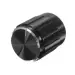 Рукоятка для потенциометра поворотного, энкодера инкрементального, черная, D13мм, L17мм, на вал 6mm.